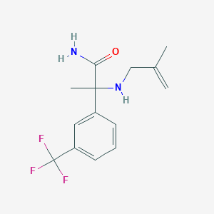 2-(2-Methylprop-2-enylamino)-2-[3-(trifluoromethyl)phenyl]propanamide