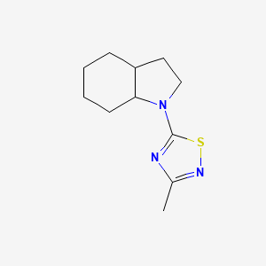 5-(2,3,3a,4,5,6,7,7a-Octahydroindol-1-yl)-3-methyl-1,2,4-thiadiazole