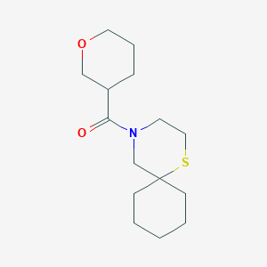 Oxan-3-yl(1-thia-4-azaspiro[5.5]undecan-4-yl)methanone