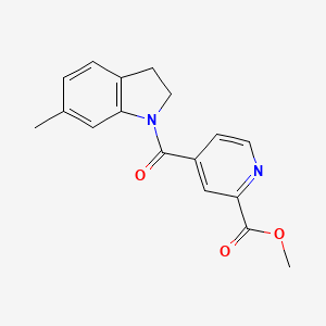 Methyl 4-(6-methyl-2,3-dihydroindole-1-carbonyl)pyridine-2-carboxylate