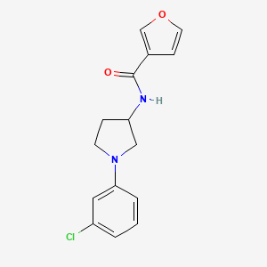 N-[1-(3-chlorophenyl)pyrrolidin-3-yl]furan-3-carboxamide