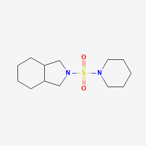 molecular formula C13H24N2O2S B7584065 2-Piperidin-1-ylsulfonyl-1,3,3a,4,5,6,7,7a-octahydroisoindole 