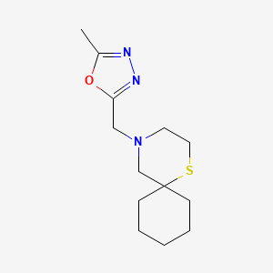 2-Methyl-5-(1-thia-4-azaspiro[5.5]undecan-4-ylmethyl)-1,3,4-oxadiazole