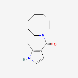 molecular formula C13H20N2O B7584133 azocan-1-yl-(2-methyl-1H-pyrrol-3-yl)methanone 