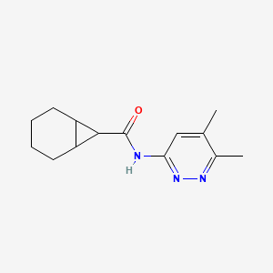 molecular formula C14H19N3O B7584138 N-(5,6-dimethylpyridazin-3-yl)bicyclo[4.1.0]heptane-7-carboxamide 