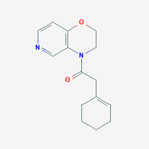 molecular formula C15H18N2O2 B7584151 2-(Cyclohexen-1-yl)-1-(2,3-dihydropyrido[4,3-b][1,4]oxazin-4-yl)ethanone 