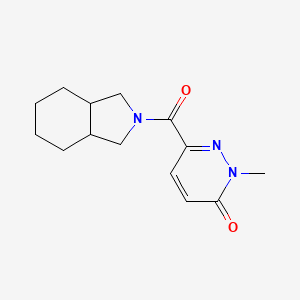 molecular formula C14H19N3O2 B7584188 6-(1,3,3a,4,5,6,7,7a-Octahydroisoindole-2-carbonyl)-2-methylpyridazin-3-one 