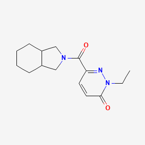 6-(1,3,3a,4,5,6,7,7a-Octahydroisoindole-2-carbonyl)-2-ethylpyridazin-3-one