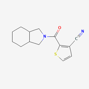 2-(1,3,3a,4,5,6,7,7a-Octahydroisoindole-2-carbonyl)thiophene-3-carbonitrile