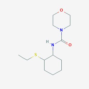 molecular formula C13H24N2O2S B7584222 N-(2-ethylsulfanylcyclohexyl)morpholine-4-carboxamide 