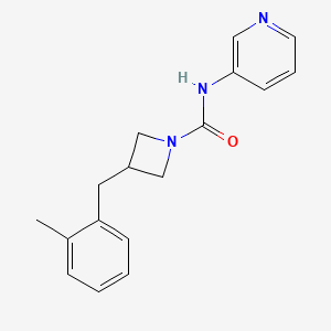 3-[(2-methylphenyl)methyl]-N-pyridin-3-ylazetidine-1-carboxamide