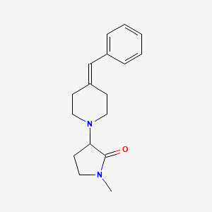 3-(4-Benzylidenepiperidin-1-yl)-1-methylpyrrolidin-2-one
