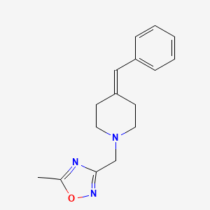 3-[(4-Benzylidenepiperidin-1-yl)methyl]-5-methyl-1,2,4-oxadiazole