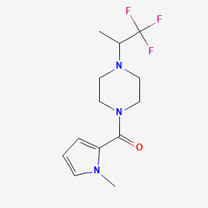 (1-Methylpyrrol-2-yl)-[4-(1,1,1-trifluoropropan-2-yl)piperazin-1-yl]methanone