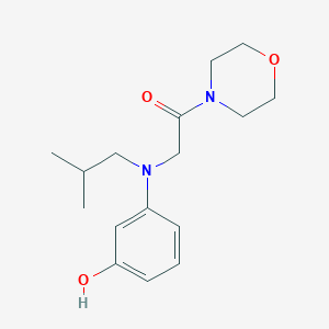 2-[3-hydroxy-N-(2-methylpropyl)anilino]-1-morpholin-4-ylethanone