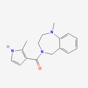 (1-methyl-3,5-dihydro-2H-1,4-benzodiazepin-4-yl)-(2-methyl-1H-pyrrol-3-yl)methanone