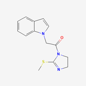 2-Indol-1-yl-1-(2-methylsulfanyl-4,5-dihydroimidazol-1-yl)ethanone