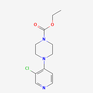 molecular formula C12H16ClN3O2 B7584402 Ethyl 4-(3-chloropyridin-4-yl)piperazine-1-carboxylate 