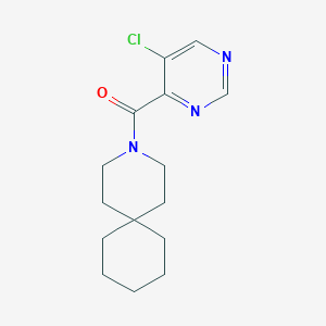 molecular formula C15H20ClN3O B7584409 3-Azaspiro[5.5]undecan-3-yl-(5-chloropyrimidin-4-yl)methanone 