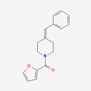 molecular formula C17H17NO2 B7584451 (4-Benzylidenepiperidin-1-yl)-(furan-2-yl)methanone 