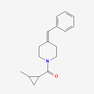 molecular formula C17H21NO B7584457 (4-Benzylidenepiperidin-1-yl)-(2-methylcyclopropyl)methanone 