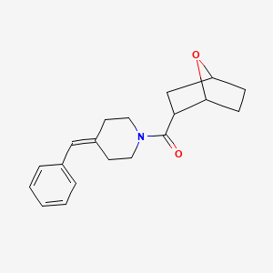 molecular formula C19H23NO2 B7584467 (4-Benzylidenepiperidin-1-yl)-(7-oxabicyclo[2.2.1]heptan-2-yl)methanone 