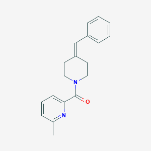 molecular formula C19H20N2O B7584479 (4-Benzylidenepiperidin-1-yl)-(6-methylpyridin-2-yl)methanone 
