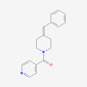 molecular formula C18H18N2O B7584506 (4-Benzylidenepiperidin-1-yl)-pyridin-4-ylmethanone 