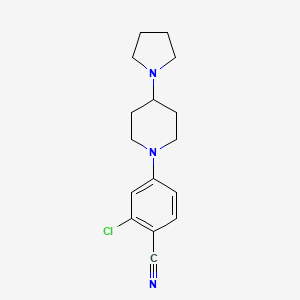 2-Chloro-4-(4-pyrrolidin-1-ylpiperidin-1-yl)benzonitrile