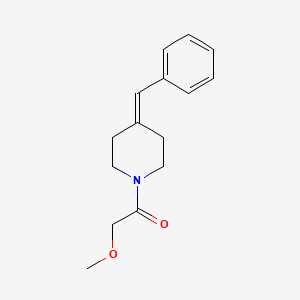 molecular formula C15H19NO2 B7584581 1-(4-Benzylidenepiperidin-1-yl)-2-methoxyethanone 