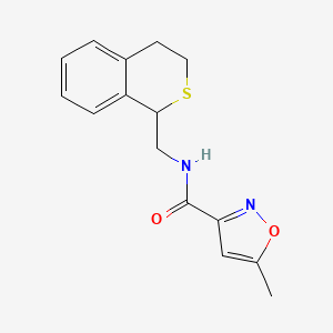 N-(3,4-dihydro-1H-isothiochromen-1-ylmethyl)-5-methyl-1,2-oxazole-3-carboxamide