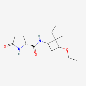 (2R)-N-(3-ethoxy-2,2-diethylcyclobutyl)-5-oxopyrrolidine-2-carboxamide