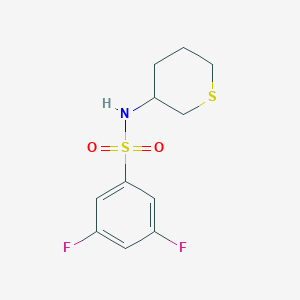 3,5-difluoro-N-(thian-3-yl)benzenesulfonamide