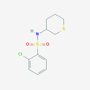 2-chloro-N-(thian-3-yl)benzenesulfonamide