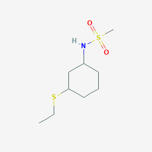 N-(3-ethylsulfanylcyclohexyl)methanesulfonamide