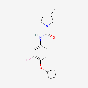 N-(4-cyclobutyloxy-3-fluorophenyl)-3-methylpyrrolidine-1-carboxamide