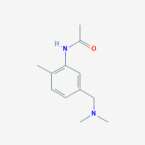 molecular formula C12H18N2O B7584765 N-[5-[(dimethylamino)methyl]-2-methylphenyl]acetamide 