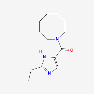molecular formula C13H21N3O B7584893 azocan-1-yl-(2-ethyl-1H-imidazol-5-yl)methanone 