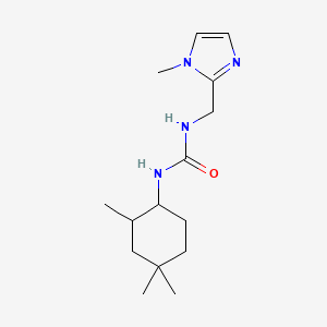 molecular formula C15H26N4O B7584899 1-[(1-Methylimidazol-2-yl)methyl]-3-(2,4,4-trimethylcyclohexyl)urea 