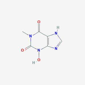 molecular formula C6H6N4O3 B075849 3-羟基-1-甲基黄嘌呤 CAS No. 14002-16-5