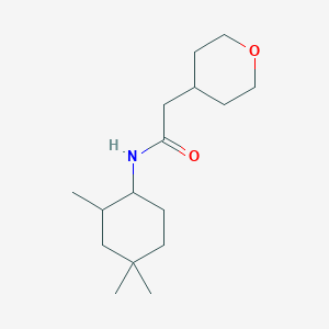 2-(oxan-4-yl)-N-(2,4,4-trimethylcyclohexyl)acetamide
