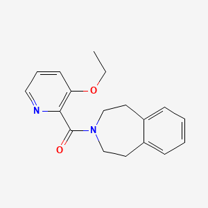 molecular formula C18H20N2O2 B7584992 (3-Ethoxypyridin-2-yl)-(1,2,4,5-tetrahydro-3-benzazepin-3-yl)methanone 