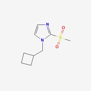 molecular formula C9H14N2O2S B7585095 1-(Cyclobutylmethyl)-2-methylsulfonylimidazole 