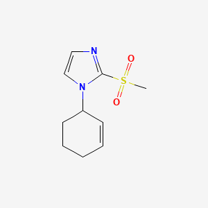 molecular formula C10H14N2O2S B7585113 1-Cyclohex-2-en-1-yl-2-methylsulfonylimidazole 