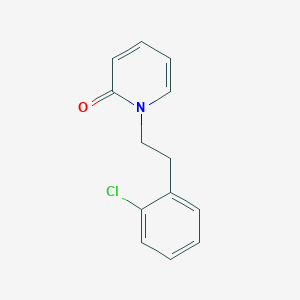 molecular formula C13H12ClNO B7585180 1-[2-(2-Chlorophenyl)ethyl]pyridin-2-one 