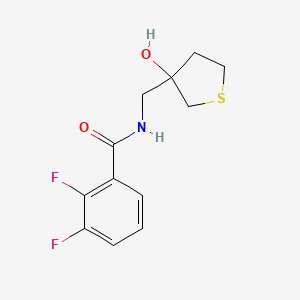 molecular formula C12H13F2NO2S B7585331 2,3-difluoro-N-[(3-hydroxythiolan-3-yl)methyl]benzamide 