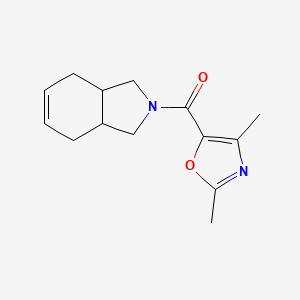 molecular formula C14H18N2O2 B7585632 1,3,3a,4,7,7a-Hexahydroisoindol-2-yl-(2,4-dimethyl-1,3-oxazol-5-yl)methanone 