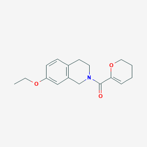 molecular formula C17H21NO3 B7585666 3,4-dihydro-2H-pyran-6-yl-(7-ethoxy-3,4-dihydro-1H-isoquinolin-2-yl)methanone 