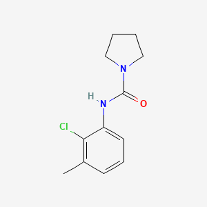 molecular formula C12H15ClN2O B7585674 N-(2-chloro-3-methylphenyl)pyrrolidine-1-carboxamide 
