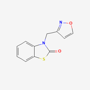 molecular formula C11H8N2O2S B7585745 3-(1,2-Oxazol-3-ylmethyl)-1,3-benzothiazol-2-one 